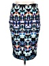 Forever 21 Plus Graphic Blue Black Formal Skirt Size 1X - photo 1