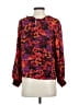 Saylor 100% Viscose Purple 3/4 Sleeve Blouse Size S - photo 2