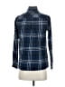 BCBGeneration 100% Cotton Plaid Blue Long Sleeve Button-Down Shirt Size XXS - photo 2