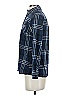 BCBGeneration 100% Cotton Plaid Blue Long Sleeve Button-Down Shirt Size XXS - photo 5