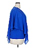 AB Studio Blue Short Sleeve Blouse Size XXL - photo 4