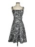 DressBarn Paisley Gray Cocktail Dress Size 4 - photo 1