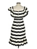 Halston Heritage 100% Polyester Stripes Ivory Casual Dress Size 0 - photo 2