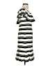 Halston Heritage 100% Polyester Stripes Ivory Casual Dress Size 0 - photo 4