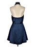 Glam Solid Blue Cocktail Dress Size S - photo 2