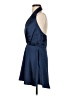 Glam Solid Blue Cocktail Dress Size S - photo 5