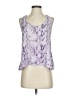 Assorted Brands 100% Silk Snake Print Purple Sleeveless Silk Top Size XS - photo 1