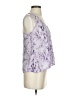 Assorted Brands 100% Silk Snake Print Purple Sleeveless Silk Top Size XS - photo 4