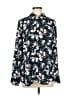 Banana Republic 100% Polyester Floral Black Long Sleeve Blouse Size M - photo 1