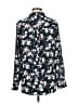 Banana Republic 100% Polyester Floral Black Long Sleeve Blouse Size M - photo 2