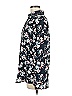 Banana Republic 100% Polyester Floral Black Long Sleeve Blouse Size M - photo 5
