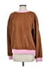Maeve Color Block Brown Pullover Sweater Size XXS - photo 1