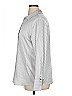 Maison d' Amelie Stripes Silver Long Sleeve Blouse Size XL - photo 5
