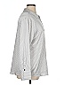 Maison d' Amelie Stripes Silver Long Sleeve Blouse Size XL - photo 4