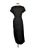 Something Navy 100% Polyester Solid Black Casual Dress Size L - photo 2