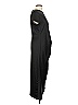 Something Navy 100% Polyester Solid Black Casual Dress Size L - photo 4