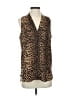 Vince Camuto Animal Print Brown Sleeveless Blouse Size S - photo 1