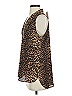 Vince Camuto Animal Print Brown Sleeveless Blouse Size S - photo 5