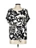 Unbranded Black Short Sleeve Blouse Size L - photo 1