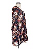 Lulus 100% Polyester Floral Blue Casual Dress Size L - photo 4