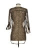 Wishful Park 100% Polyester Animal Print Gold 3/4 Sleeve Blouse Size S - photo 2