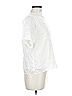 Chicwish 100% Polyester White Ivory Short Sleeve Blouse Size M (estimated) - photo 4