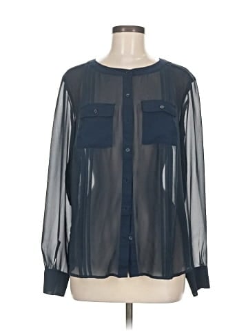 Ann Taylor Factory Long Sleeve Blouse (view 1)