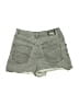 Express Green Denim Shorts Size 2 - photo 2