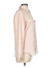 Ann Taylor LOFT 100% Polyester Color Block Pink Long Sleeve Blouse Size M - photo 4