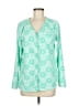 Croft & Barrow 100% Polyester Teal Cardigan Size M - photo 1