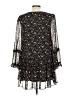 Lush 100% Polyester Floral Black Casual Dress Size M - photo 2