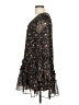 Lush 100% Polyester Floral Black Casual Dress Size M - photo 5