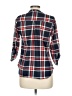 Always Indigo 100% Polyester Plaid Blue 3/4 Sleeve Blouse Size M - photo 2