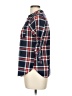 Always Indigo 100% Polyester Plaid Blue 3/4 Sleeve Blouse Size M - photo 5