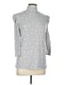 Olivia Blu Polka Dots Silver Pullover Sweater Size L - photo 5