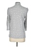 Olivia Blu Polka Dots Silver Pullover Sweater Size L - photo 4