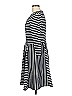 Gabby Skye Stripes Black Casual Dress Size 8 - photo 5