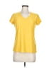 Assorted Brands 100% Polyester Solid Yellow Active T-Shirt Size M - photo 1