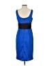NW Collections Color Block Blue Cocktail Dress Size M - photo 2