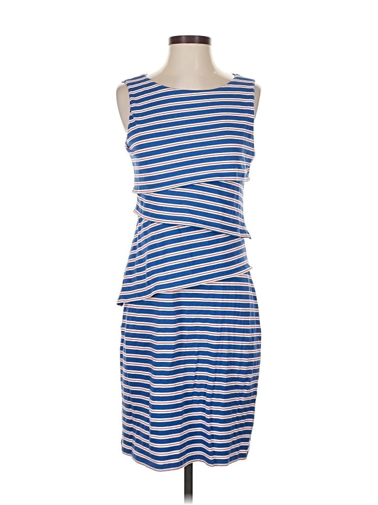 Pre-owned J. Mclaughlin Casual Dress In Blue
