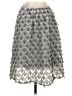 Sunday in Brooklyn 100% Polyester Chevron-herringbone Silver Formal Skirt Size XS - photo 1