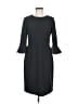 Donna Morgan Solid Black Casual Dress Size 6 - photo 1