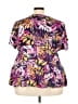 Torrid Purple Short Sleeve Blouse Size 3X Plus (3) - photo 2