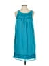 V Fish 100% Polyester Teal Blue Casual Dress Size XS - photo 1