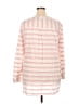 Old Navy 100% Cotton Stripes Pink Long Sleeve Blouse Size XXL - photo 2