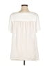 NY Collection 100% Polyester Ivory Short Sleeve Blouse Size XL - photo 2