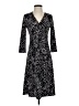 Sigrid Olsen Black Burgundy Casual Dress Size S - photo 1
