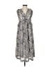 Suncoo 100% Polyester Paisley Gray Blue Casual Dress Size XS - photo 1