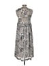 Suncoo 100% Polyester Paisley Gray Blue Casual Dress Size XS - photo 2