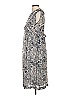 Suncoo 100% Polyester Paisley Gray Blue Casual Dress Size XS - photo 5